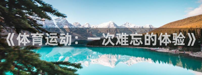 意昂体育注册代理：《体育运动：一次难忘的体验》