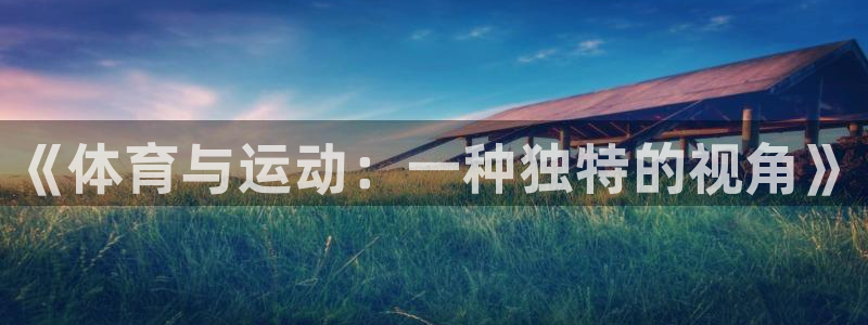 沐鸣22注册：《体育与运动：一种独特的视角》